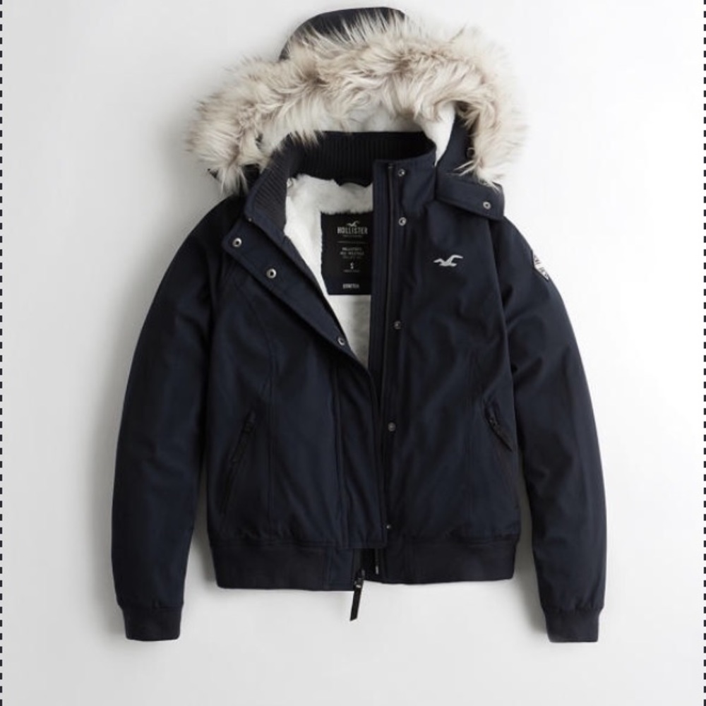 CozyLined Hooded Bomber Jacket